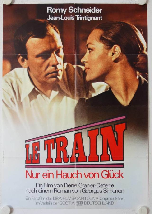Le Train original release german movie poster